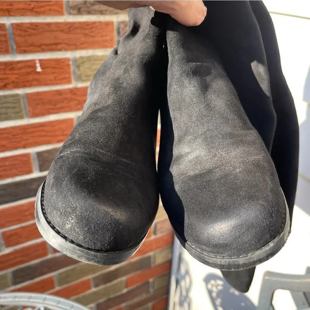 Stuart Weitzman Black 5050 Suede Over the Knee Boots 38
